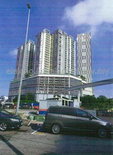 Unit No. T3A-12-08, The Shore, Pinggiran @ Sungai Melaka, 75100, Jalan Persisiran Bunga Raya, Melaka - Auction Apartment