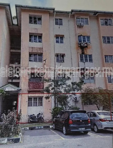 No 10-G-08, Pangsapuri Flora 1, Jalan Asteroid U5/30A, Seksyen U5, 40150, Shah Alam, Selangor - Auction Apartment