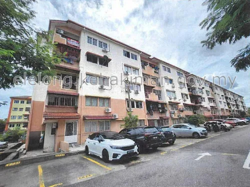 Unit No. E225, Block E, Tingkat 2, Pangsapuri Sri Anggerik 2, Jalan Bandar Puchong Jaya, 47100, Puchong, Selangor - Auction Flat