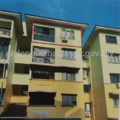 Unit No. J-04-05, Blok J, Pangsapuri Lily & Jasmine, Jalan Persisiran Titiwangsa Utama, Taman Tampoi Indah, 81200, Johor - Auction Apartment