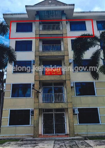 A-4-2, TINGKAT 4 , BLOK A, PANGSAPURI BUKIT BERUANG PERMAI SEKSYEN 1, BUKIT BERUANG, 75450, HANG TUAH JAYA, Melaka - Auction Apartment