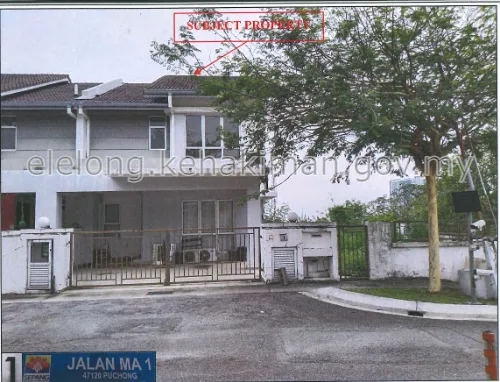 No. 1, Jalan MA 1, Taman Meranti Aman, 47120, Puchong, Selangor - Auction Semi-Detached