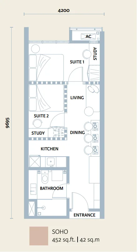A floor plan