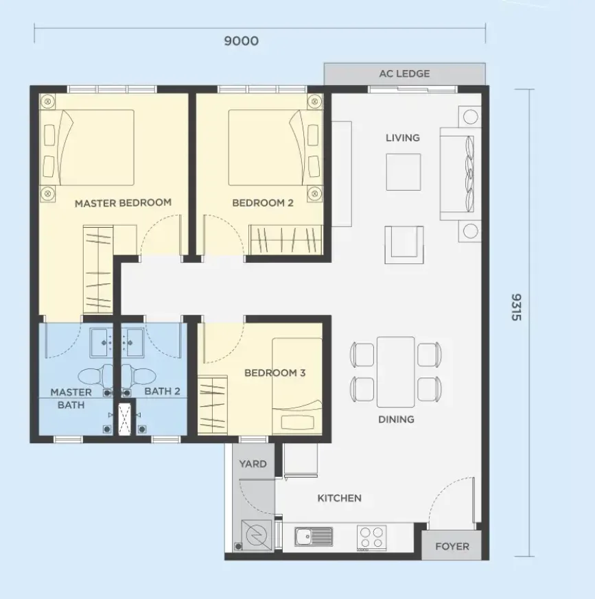 Type A floor plan