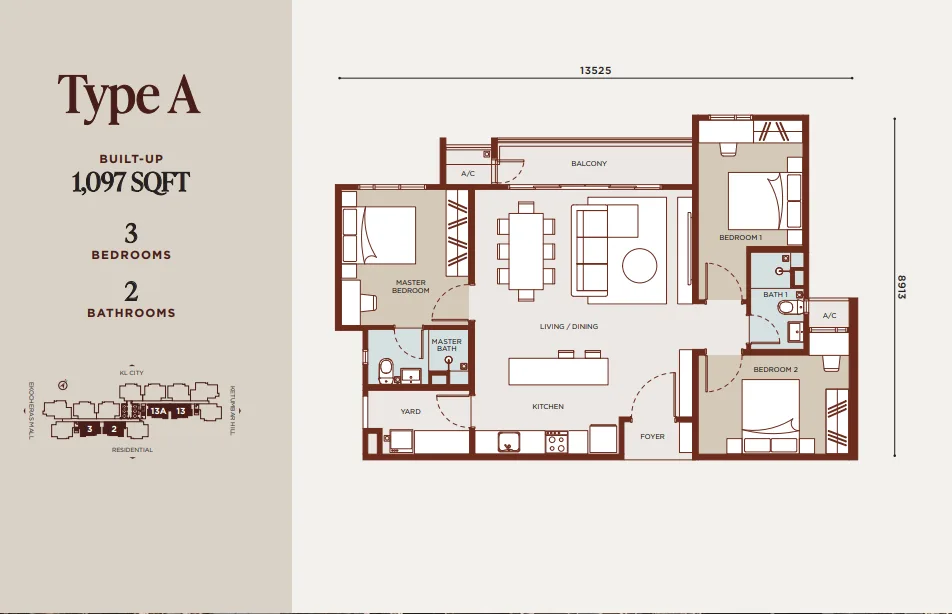 Type A floor plan