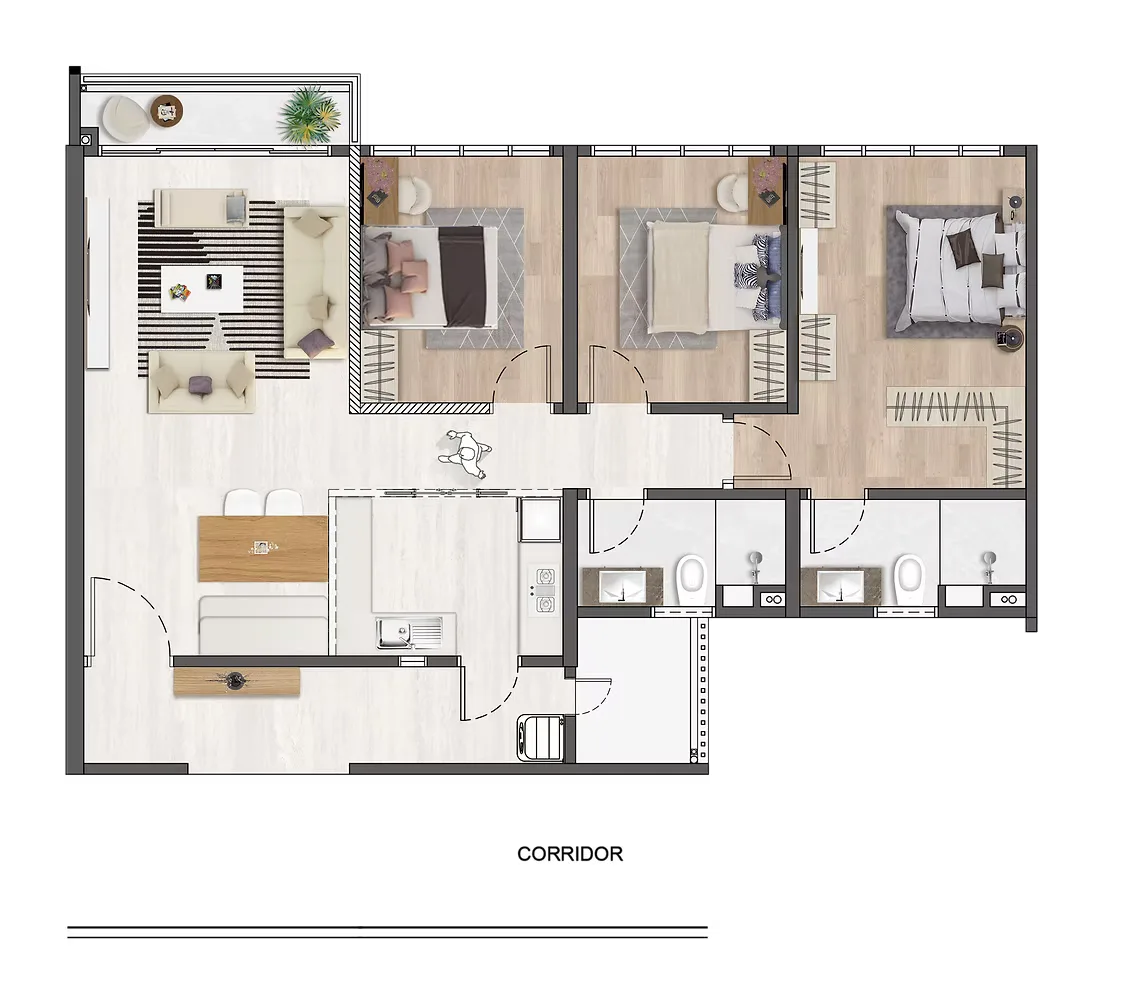 Type B floor plan