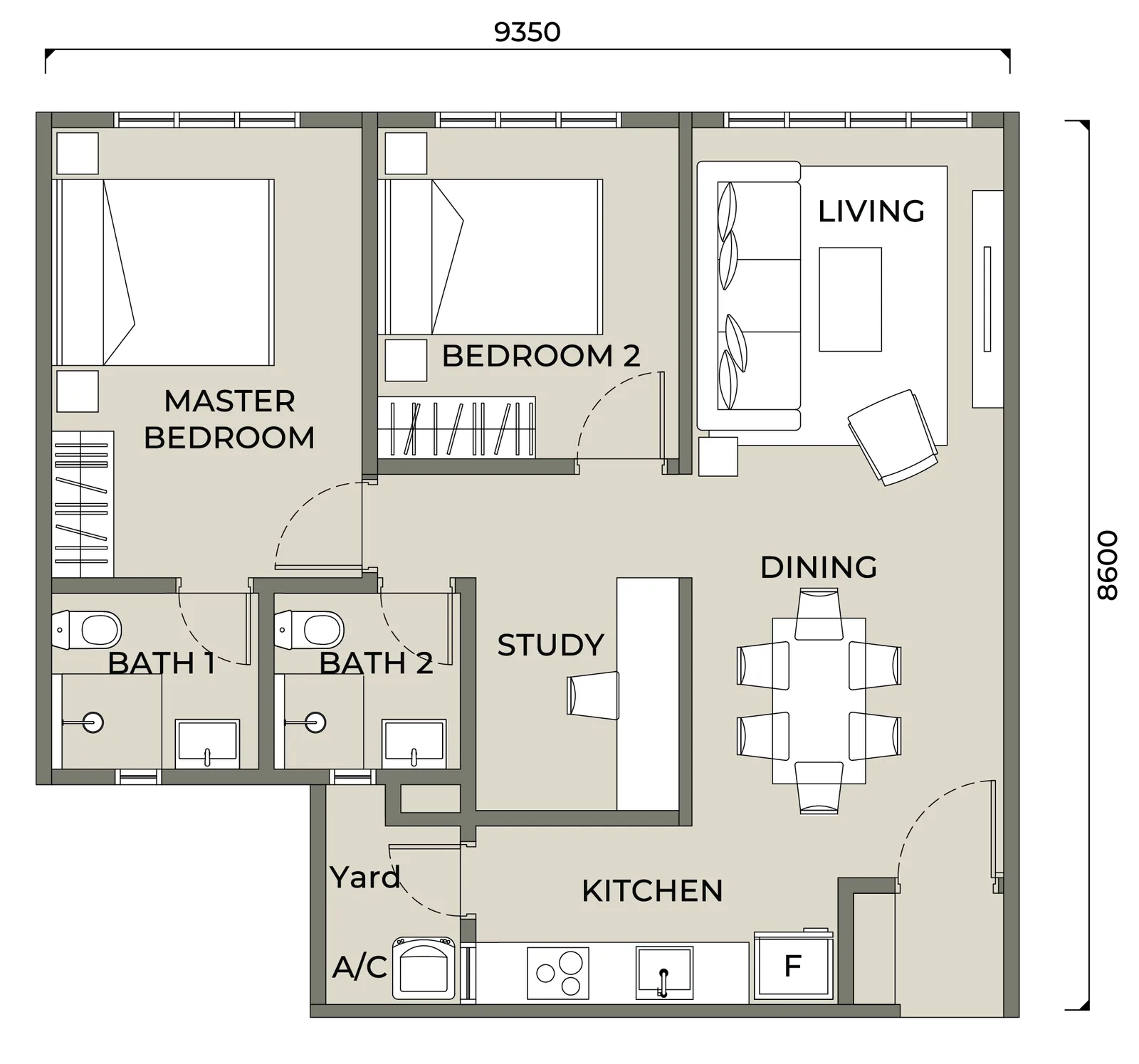 Type A floor plan