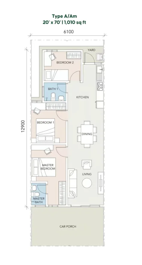 Type A/A(M) floor plan
