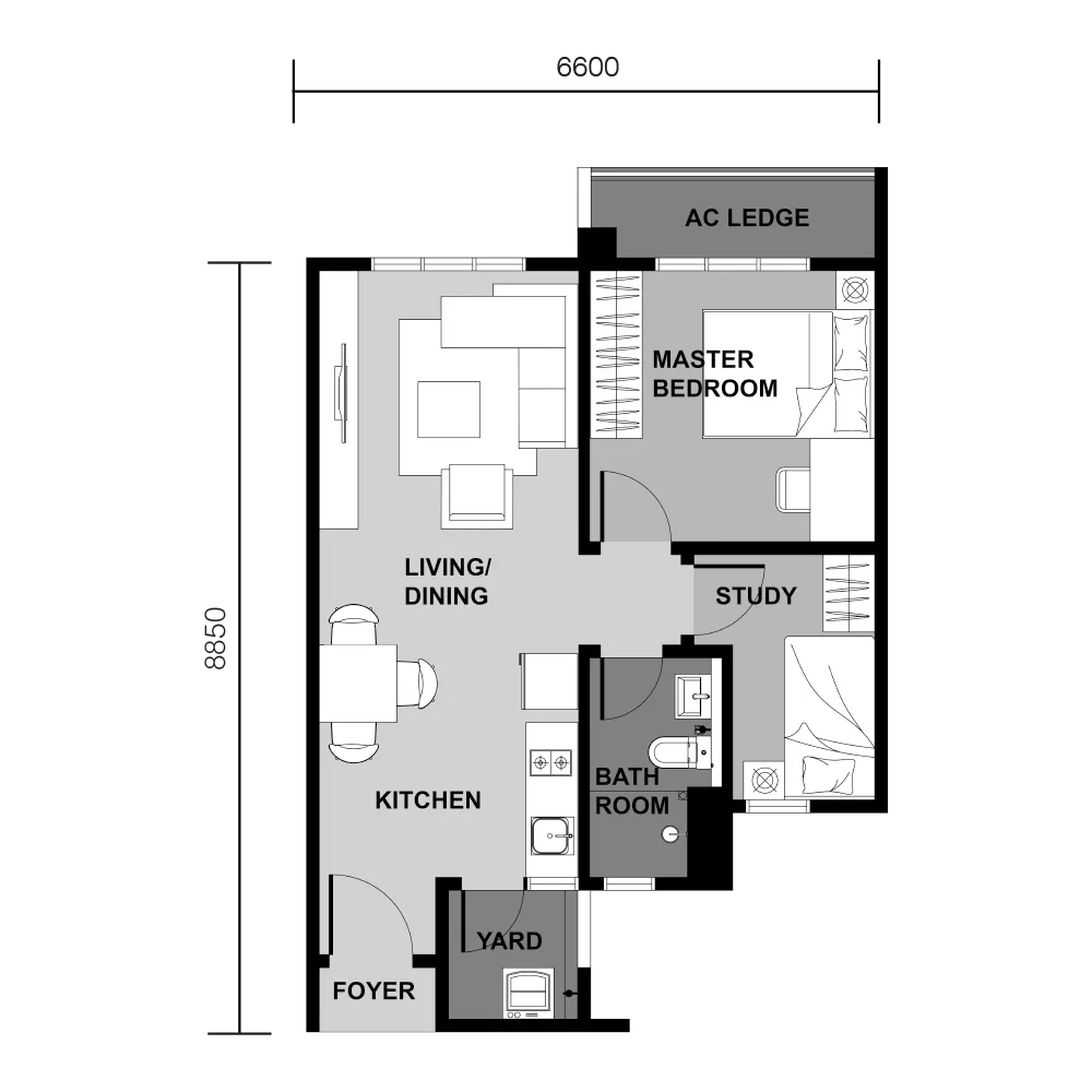 Type A floor plan
