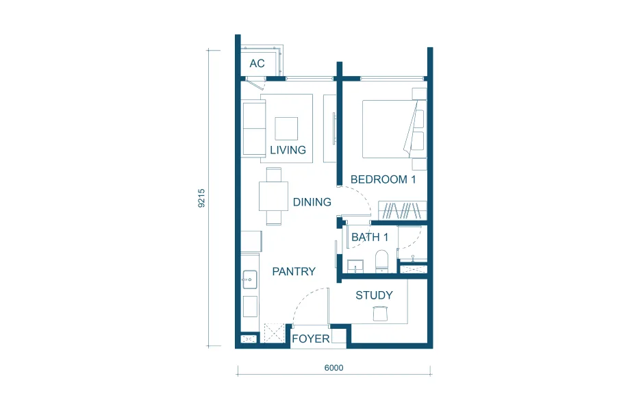 A1 floor plan