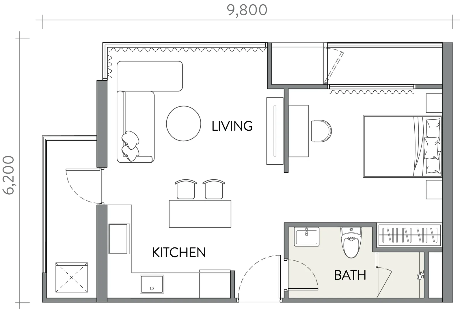 A floor plan
